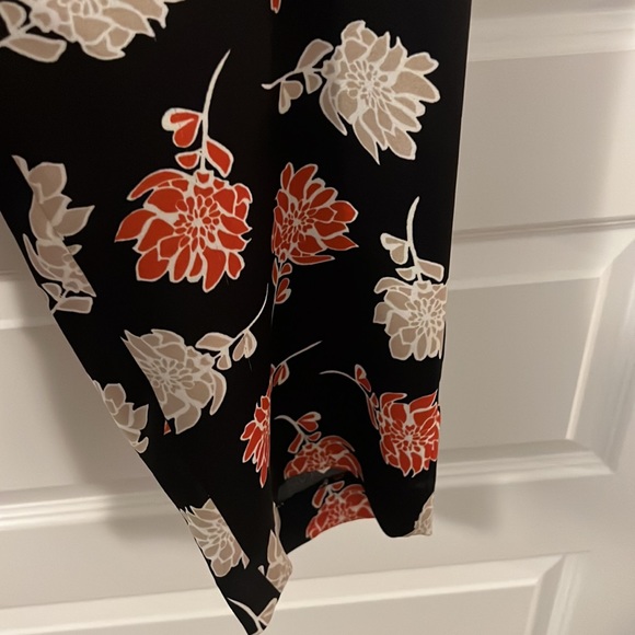 Calvin Klein black dark floral soft pull on pants 20W NWT workwear casual baggy - Picture 6 of 16